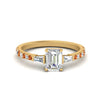 Load image into Gallery viewer, Delicate Antique Pave Emerald Cut Diamond Ring