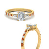Load image into Gallery viewer, Delicate Antique Pave Emerald Cut Diamond Ring