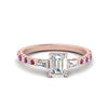 Load image into Gallery viewer, Delicate Antique Pave Emerald Cut Diamond Ring