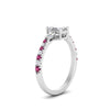 Load image into Gallery viewer, Delicate Antique Pave Emerald Cut Diamond Ring