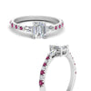 Load image into Gallery viewer, Delicate Antique Pave Emerald Cut Diamond Ring