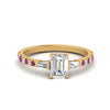 Load image into Gallery viewer, Delicate Antique Pave Emerald Cut Diamond Ring