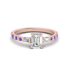 Load image into Gallery viewer, Delicate Antique Pave Emerald Cut Diamond Ring