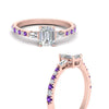 Load image into Gallery viewer, Delicate Antique Pave Emerald Cut Diamond Ring