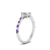 Load image into Gallery viewer, Delicate Antique Pave Emerald Cut Diamond Ring