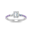Load image into Gallery viewer, Delicate Antique Pave Emerald Cut Diamond Ring