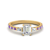 Load image into Gallery viewer, Delicate Antique Pave Emerald Cut Diamond Ring