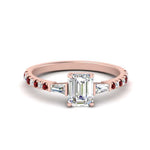 Load image into Gallery viewer, Delicate Antique Pave Emerald Cut Diamond Ring
