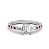 Load image into Gallery viewer, Delicate Antique Pave Emerald Cut Diamond Ring