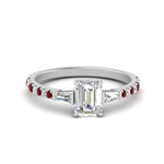 Load image into Gallery viewer, Delicate Antique Pave Emerald Cut Diamond Ring
