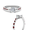 Load image into Gallery viewer, Delicate Antique Pave Emerald Cut Diamond Ring