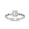 Load image into Gallery viewer, Delicate Antique Pave Emerald Cut Diamond Ring