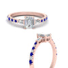 Load image into Gallery viewer, Delicate Antique Pave Emerald Cut Diamond Ring