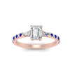 Load image into Gallery viewer, Delicate Antique Pave Emerald Cut Diamond Ring