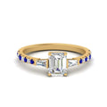 Thumbnail 82 - Delicate Antique Pave Emerald Cut Diamond Ring
