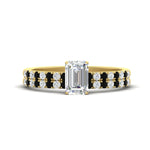 Load image into Gallery viewer, emerald-cut-french-pave-black-diamond-wedding-ring-set-in-yellow-gold-FD11408EMGBLACK-NL-YG_3da4f928-268e-4e4a-9be7-6f74fa770562?v=1763104421
