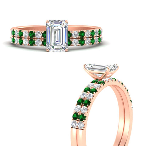 emerald-cut-french-pave-emerald-wedding-ring-set-in-rose-gold-FD11408EMGEMGRANGLE3-NL-RG?v=1763104252