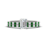 Load image into Gallery viewer, emerald-cut-french-pave-emerald-wedding-ring-set-in-white-gold-FD11408EMGEMGR-NL-WG_934a7893-3dd1-4a46-8602-7507067896ff?v=1763104422
