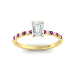 Load image into Gallery viewer, emerald-cut-french-pave-pink-sapphire-engagement-ring-in-yellow-gold-FD11408EMRGSADRPIANGLE5-NL-YG_4a392929-9976-4c2a-8339-af737db548b9?v=1762849837
