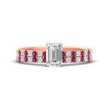 Load image into Gallery viewer, emerald-cut-french-pave-pink-sapphire-wedding-ring-set-in-rose-gold-FD11408EMGSADRPI-NL-RG?v=1763104252