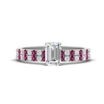 Load image into Gallery viewer, emerald-cut-french-pave-pink-sapphire-wedding-ring-set-in-white-gold-FD11408EMGSADRPI-NL-WG?v=1763104252