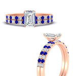 Load image into Gallery viewer, emerald-cut-french-pave-sapphire-wedding-ring-set-in-rose-gold-FD11408EMGSABLANGLE3-NL-RG_2c885946-1650-4091-af2c-c5b0f7810e8c?v=1763104422
