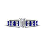 Load image into Gallery viewer, emerald-cut-french-pave-sapphire-wedding-ring-set-in-white-gold-FD11408EMGSABL-NL-WG?v=1763104252