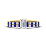 Load image into Gallery viewer, emerald-cut-french-pave-sapphire-wedding-ring-set-in-yellow-gold-FD11408EMGSABL-NL-YG?v=1763104251