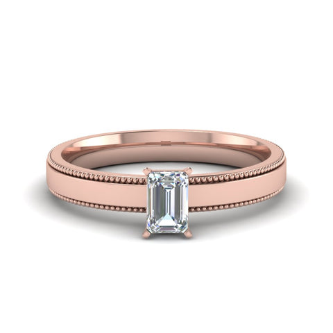 emerald-cut-glossy-milgrain-single-stone-anniversary-diamond-ring-in-14K-rose-gold-FD-ENR8985EMR-NL-RG