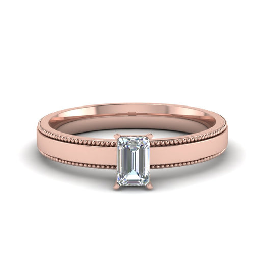 emerald-cut-glossy-milgrain-single-stone-anniversary-diamond-ring-in-14K-rose-gold-FD-ENR8985EMR-NL-RG