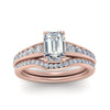 Load image into Gallery viewer, emerald-cut-graduated-channel-diamond-wedding-set-in-FD122866EM-NL-RG