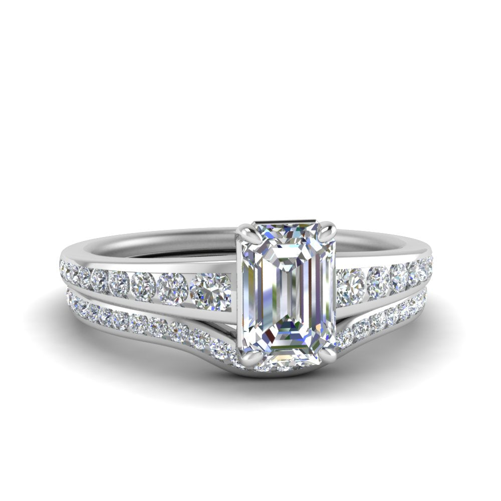 emerald-cut-graduated-channel-diamond-wedding-set-in-FD122866EM-NL-WG