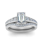 Load image into Gallery viewer, emerald-cut-graduated-channel-diamond-wedding-set-in-FD122866EM-NL-WG
