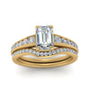 Load image into Gallery viewer, emerald-cut-graduated-channel-diamond-wedding-set-in-FD122866EM-NL-YG