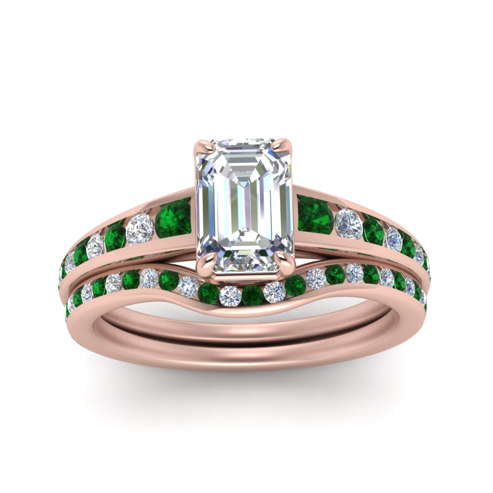 emerald-cut-graduated-channel-diamond-wedding-set-with-emerald-in-FD122866EMGEMGR-NL-RG