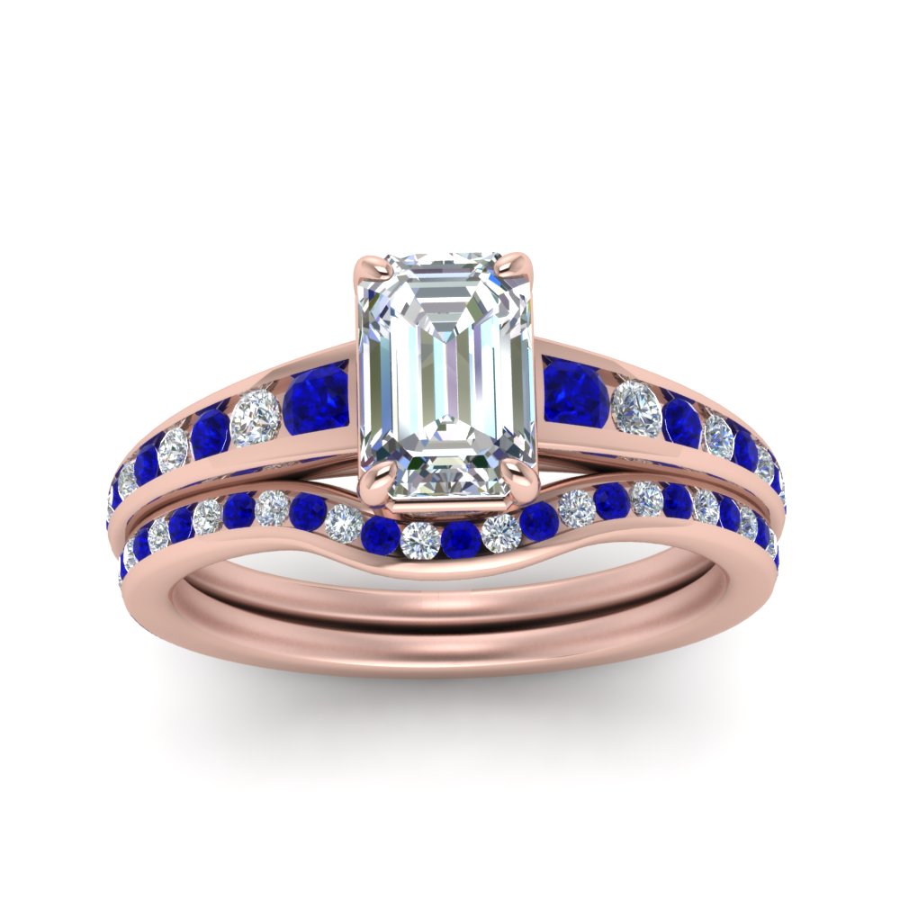 emerald-cut-graduated-channel-diamond-wedding-set-with-sapphire-in-FD122866EMGSABL-NL-RG