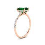 Load image into Gallery viewer, emerald-cut-green-emerald-under-halo-wedding-ring-with-diamond-in-rose-gold-FD9788EMRGEMGR-NL-RG.jpg
