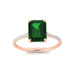Load image into Gallery viewer, emerald-cut-green-emerald-under-halo-wedding-ring-with-diamond-in-rose-gold-FD9788EMRGEMGR-NL-RG.jpg
