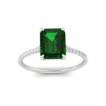Load image into Gallery viewer, emerald-cut-green-emerald-under-halo-wedding-ring-with-diamond-in-white-gold-FD9788EMRGEMGR-NL-WG.jpg
