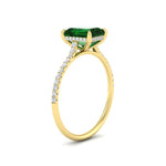 Load image into Gallery viewer, emerald-cut-green-emerald-under-halo-wedding-ring-with-diamond-in-yellow-gold-FD9788EMRGEMGR-NL-YG.jpg
