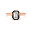 Load image into Gallery viewer, emerald-cut-halo-black-diamond-engagement-ring-in-rose-gold-FD-9710EMRGBLACK-NL-RG