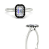Load image into Gallery viewer, emerald-cut-halo-black-diamond-engagement-ring-in-white-gold-FD-9710EMRGBLACK-NL-WG