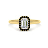 Load image into Gallery viewer, emerald-cut-halo-black-diamond-engagement-ring-in-yellow-gold-FD-9710EMRGBLACK-NL-YG