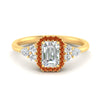 Load image into Gallery viewer, emerald-cut-halo-cluster-accent-orange-sapphire-engagement-ring-in-yellow-gold-FD10512EMRGSAOR-NL-YG_e8d4b5a5-f34f-4f45-96bc-ae68a14f1941.jpg?v=1770117347
