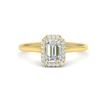 Load image into Gallery viewer, emerald-cut-halo-diamond-engagement-ring-in-yellow-gold-FD-9710EMR-NL-YG
