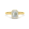 Load image into Gallery viewer, emerald-cut-halo-diamond-engagement-ring-in-yellow-gold-FD-9710EMR-NL-YG