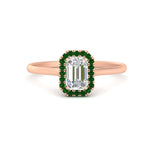 Load image into Gallery viewer, emerald-cut-halo-emerald-engagement-ring-in-rose-gold-FD-9710EMRGEMGR-NL-RG
