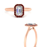Load image into Gallery viewer, emerald-cut-halo-ruby-engagement-ring-in-rose-gold-FD-9710EMRGRUDR-NL-RG
