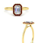 Load image into Gallery viewer, emerald-cut-halo-ruby-engagement-ring-in-yellow-gold-FD-9710EMRGRUDR-NL-YG
