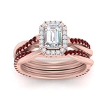 Load image into Gallery viewer, emerald-cut-halo-ruby-infinity-bridal-set-in-rose-gold-FD9212EMGRUDR-NL-RG-B2.jpg
